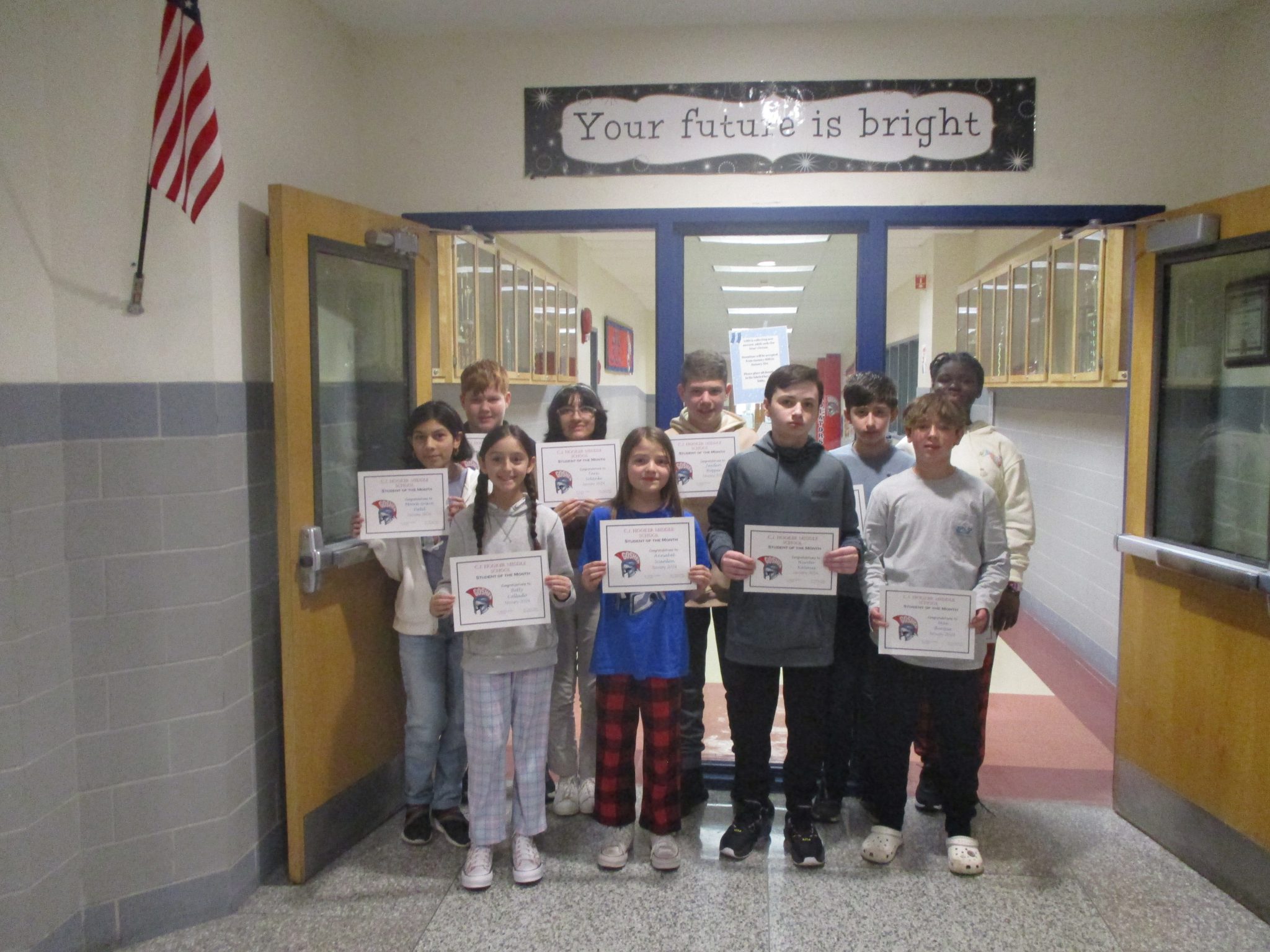 CJH names January Students of the Month - Goshen Central School District