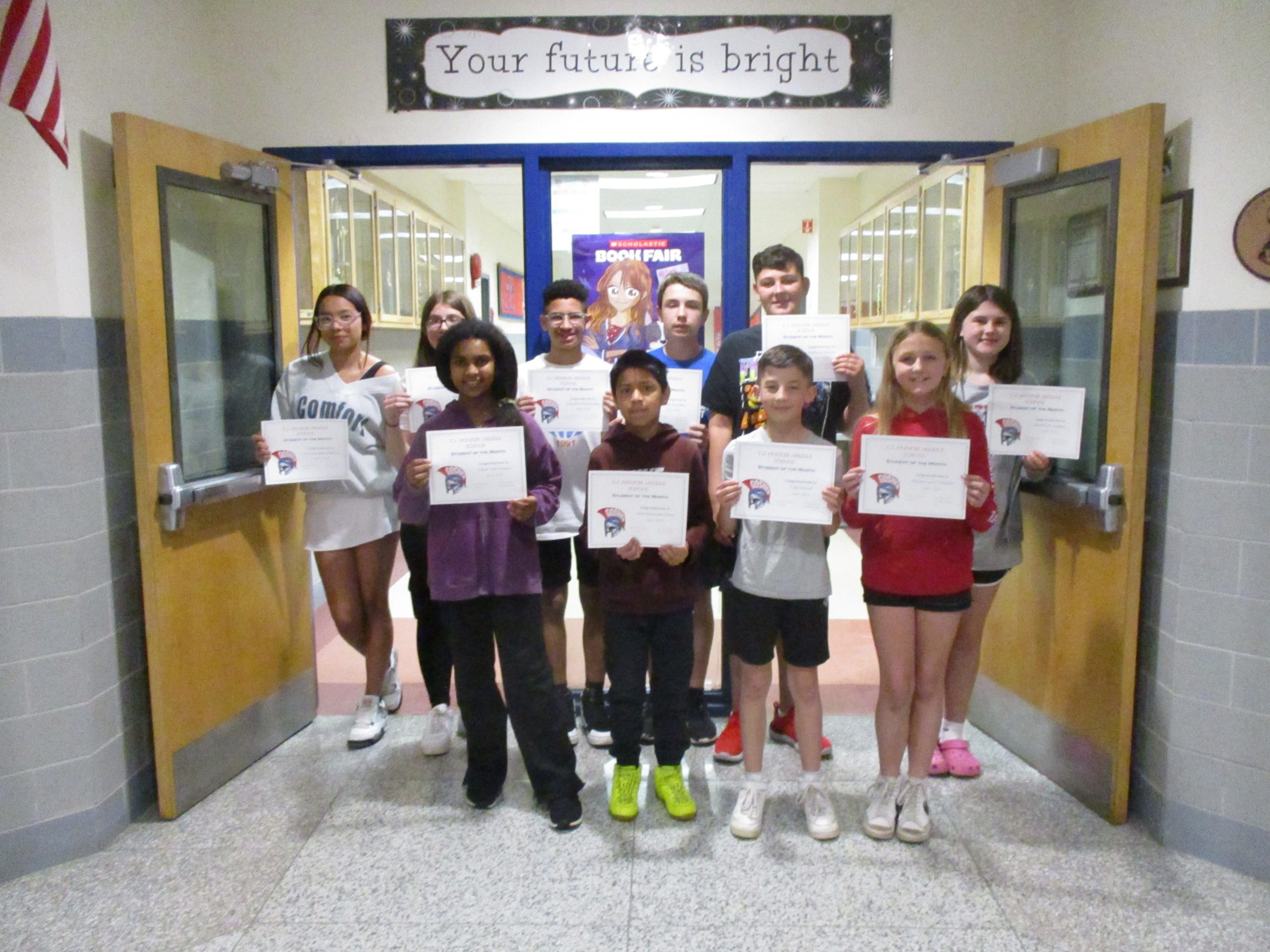 CJH names April Students of the Month