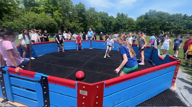 “Gaga Ball” kit win from fall Pie Run possible through Eagle Scout project, community support
