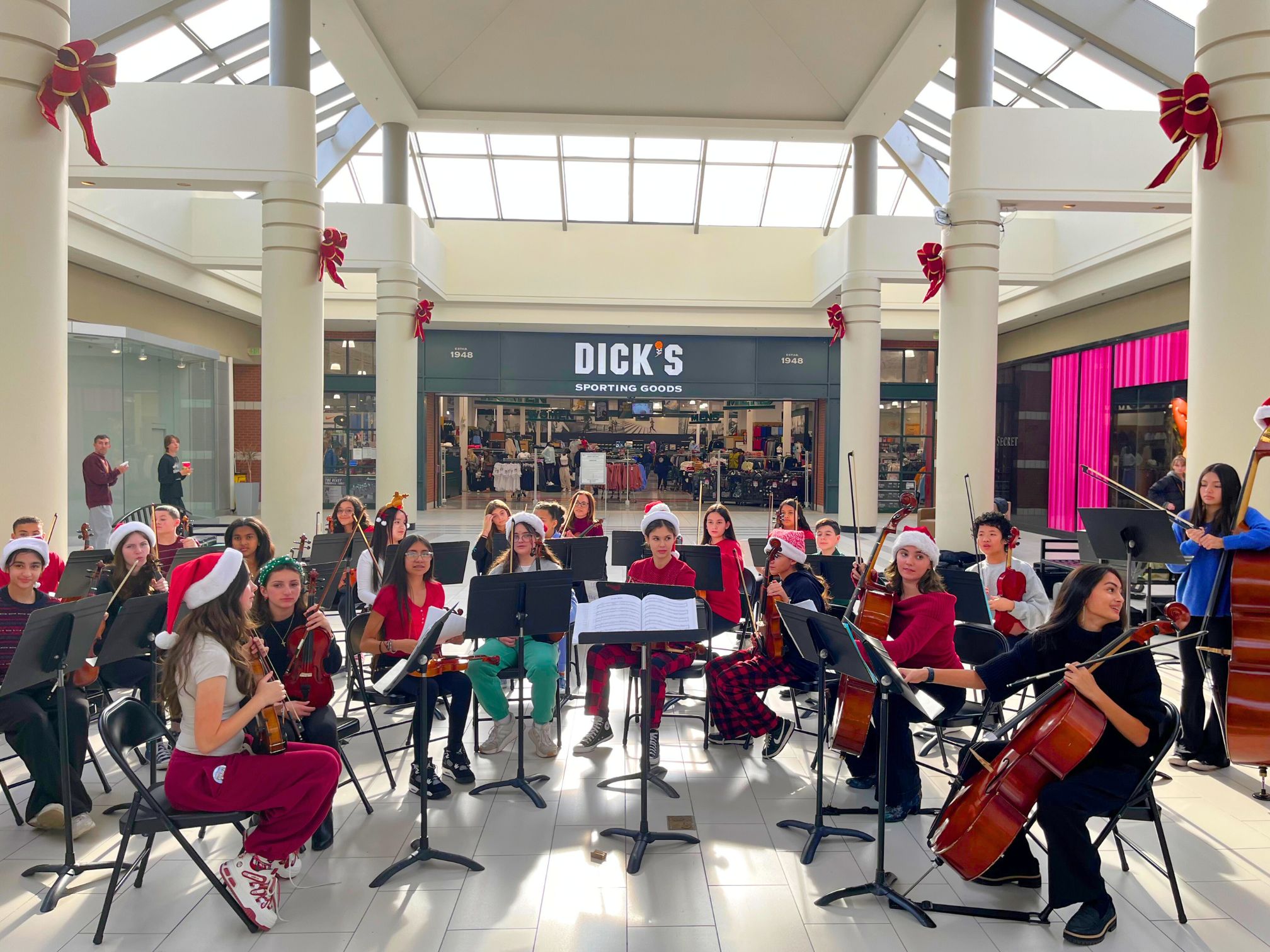 C.J. Hooker Chamber Orchestra performs in the Galleria Mall