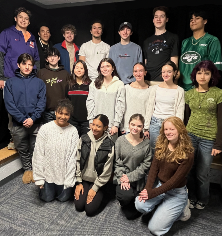 Goshen's 2025 All-County Chorus pose for a photo.